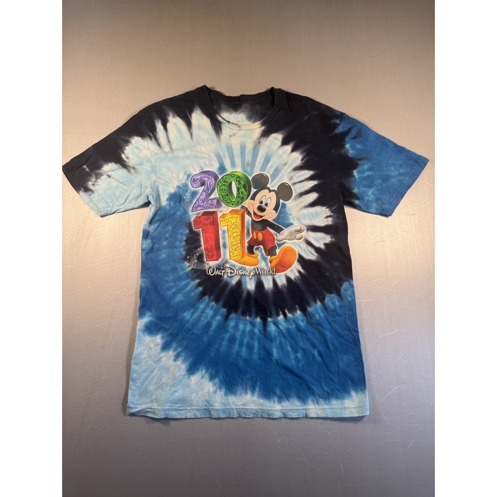 Disney Mickey Mouse Shirt Mens Large Tie Dye 2011 Graphic Walt Disney World Tee